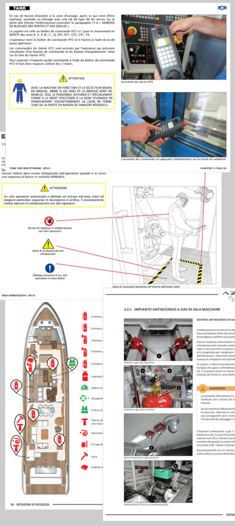 manuale d'uso e manutenzione di un prodotto di una nave
